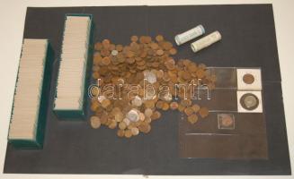 Hollandia 752db 1c + 5c régebbi és modern, néhány idegen pénzzel, benne 2x 40db-os eredeti 5c-es bankrollni, valamint berámázott, eladásra előkészített darabok hozávaló dobozban T:1,2,3