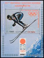 Winter Olympics: Sapporo mini sheet + block Téli Olimpia: Szapporo kisív + blokk
