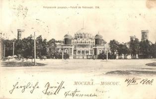 Moscow, Moscou; Palais de Petrovski / Petrovsky Palace (Petroff Palace)