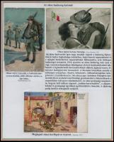 cca 1910 Katonai egyenruhák a különböző hadseregekben. 10 db tabló számos alakulat egyenruháival, ne...