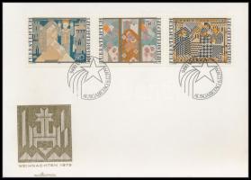 Karácsony ívsarki sor + sor ívsarki 4es tömbökben + FDC Christmas margin set + set in corner blocks ...