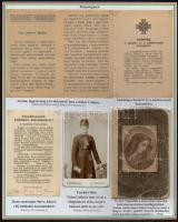 1914-16 Vallás a fronton. Katonai imádságok, imakönyvek gyűjteménye, valamint tábori lelkész fotója tablón.