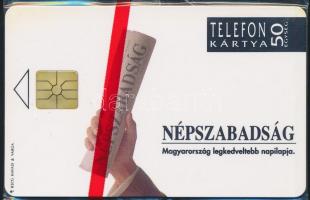 1992 Használatlan Népszabadság telefonkártya, bontatlan csomagolásban