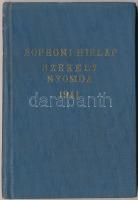 1941 A Soproni Hírlap és a soproni Székely Nyomda jegyzetfüzete, sok soproni cég reklámjával