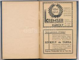 1941 A Soproni Hírlap és a soproni Székely Nyomda jegyzetfüzete, sok soproni cég reklámjával