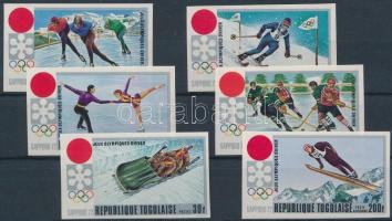 1971 Téli Olimpia: Szapporo vágott sor Mi 888-893 B