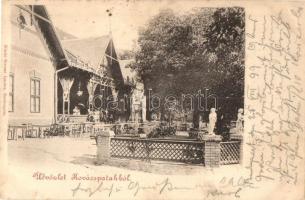 1899 Kovácspatak, Kovacov; Vasúti vendéglő. Stromf Ignácz / railway restaurant