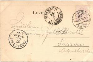 1899 Kovácspatak, Kovacov; Vasúti vendéglő. Stromf Ignácz / railway restaurant