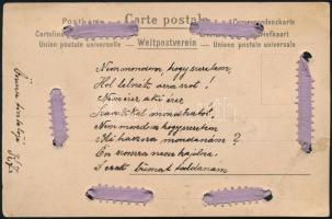 Art Nouveau lady with real life hair and ribbon bow. litho (r)