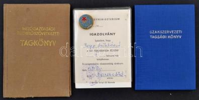 Vegyes papírrégiség tétel, régi fotók, színész fotók, igazolványok, tábori levelezőlapok, levelezőla...