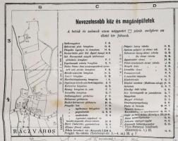 1909 Pécs szabad királyi város térképe, rajz és nyomda Hochrein Ottó, Pécs, 59x74 cm