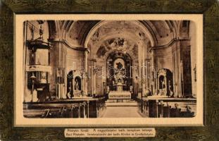 Pöstyén-fürdő, Pistyan, Bad Piestany; A nagypöstyéni katolikus templom belseje / Innenansicht der kath. Kirche / church interior (EK)