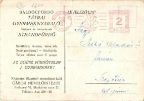 Baldócfürdő, Baldovce Kúpele; Tátrai Gyermeknyaraló fiúknak és lányoknak, fürdőzők / children holida...