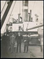 1927 SS Balaton fotója, pecséttel jelzett, feliratozva, 14x10 cm.