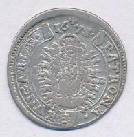 1678K-B 15kr Ag "I. Lipót" Körmöcbánya (5,38g) T:3 / Hungary 1678K-B 15 Kreuzer Ag "L...