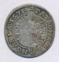 1671K-B 6kr Ag "I. Lipót" Körmöcbánya (2,93g) T:3
Hungary 1671K-B 6 Kreuzer Ag "Leop...