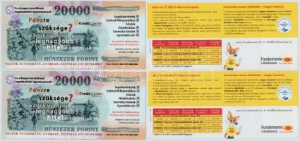 8db modern magyar reklám bankjegy