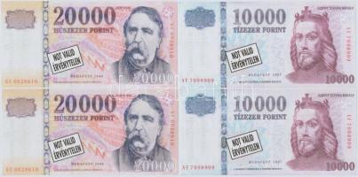 8db modern magyar reklám bankjegy