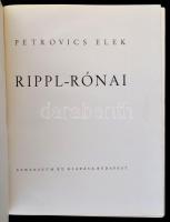 Petrovics Elek: Rippl-Rónai. Bp.,(1942), Athenaeum. Kiadói sérült gerincű egészvászon-kötés, rossz állapotban, foltos, hullámos lapokkal.