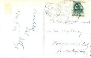 1940 Székelyudvarhely, Odorheiu Secuiesc; díszített székelykapu / Poarta secuiasca / Székely gate. K...