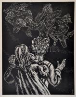 Dante Alighieri: La Divina Commedia. Kolozsvár, 1976, Dacia. Gy. Szabó Béla 20 db fametszetével illu...