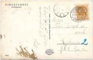 Rimaszombat, Rimavska Sobota; Vármegyeháza. Csefo László kiadása / county hall (fl)