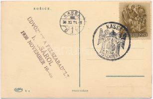 Kassa, Kosice; mozaiklap: színház, kollégium, laktanya, parancsnokság / Divadlo, Studentsky internát...