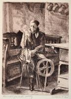 Kohári K. Jenő (?-?): 5 db erdélyi néprajzi témájú rézkarc: kecsetkisfaludi asszony, torockói menyas...