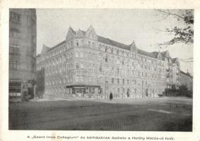 Budapest XI. Horthy Miklós út, Szent Imre Collegium és bérházának épülete, gyógyszertár, takarékpénztár (EK)