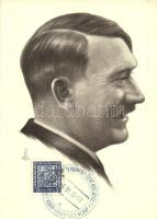 Adolf Hitler. NSDAP German Nazi Party + 1939 Praha 50. Geburtstag des Führers So. Stpl. (EK)