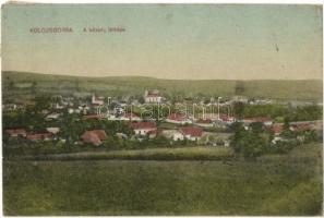 Kolozsborsa, Borsa; látkép. Ábrahám M. özv. kiadása / general view (EK)