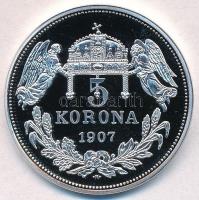 DN "Magyarok Krónikája - Ó, Magyarország, szép világ! / 1907 5 korona" ezüstözött, multico...