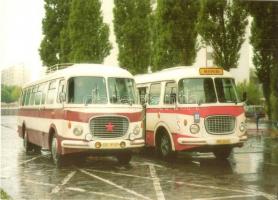 15 db modern autóbusz motívumlap, pár fotó / 15 modern autobus motive cards, few photos