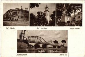 18 db régi magyar városképes lap, néhány sérült lap / 18 pre-1945 Hungarian town-view postcards, som...