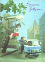 15 db modern mese, rajzfilm és bábfigura motívumlap / 15 modern cartoon and puppet motive cards