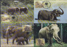 WWF Elephants set 4 CM, WWF Elefántok sor 4 CM, WWF Elefant Satz 4 CM