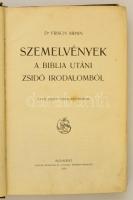 Frisch Ármin: Szemelvények a Biblia utáni zsidó irodalomból. Patai József versfordításaival.
Bp., 1...