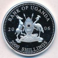 Uganda 2006. 2000Sh Ag "A labdarúgás halhatatlanjainak csarnoka - Lengyelország 1980-as évek / ...