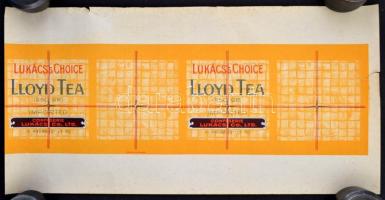 cca 1920-1930 Vegyes reklám tétel, 2 db: 

Lukács Csokoládégyár szaloncukorpapír, a szélen kis sza...