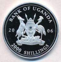 Uganda 2006. 2000Sh Ag "A labdarúgás halhatatlanjainak csarnoka - Csehország 1960-as évek / Jos...