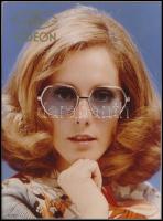 cca 1975 Granvisus, Odeon szemüvegreklám, asztalra állítható, 24x18 cm