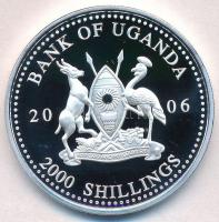 Uganda 2006. 2000Sh Ag "A labdarúgás halhatatlanjainak csarnoka - Franciaország 1980-as évek / ...