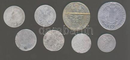 Ausztria 1788-1870. Kis Ag tétel 6Kr Ag (1x), 10Kr Ag (1x), 20Kr Ag (6x) T:3/4,4 ü., v., ph.