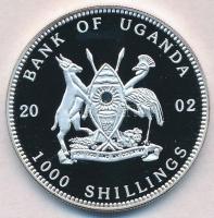 Uganda 2002. 1000Sh ezüstözött Br "Csikóhal" multicolor T:PP
Uganda 2002. 1000 Shillings ...