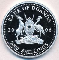 Uganda 2006. 2000Sh Ag "A labdarúgás halhatatlanjainak csarnoka - Hollandia 1970-es évek / Joha...