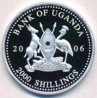 Uganda 2006. 2000Sh Ag "A labdarúgás halhatatlanjainak csarnoka - Hollandia 1990-es évek / Rona...