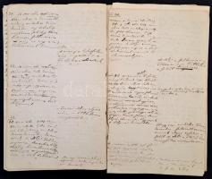 1863-1864 Az erdélyi Szászváros főorvosának jegyzőkönyve, benne számos a városra vonatkozó adattal, ...