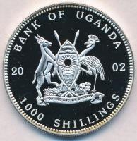 Uganda 2002. 1000Sh ezüstözött Br "Csikóhal" multicolor T:PP
Uganda 2002. 1000 Shillings ...