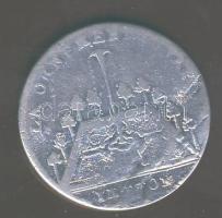 Franciaország 1760 körül zseton Ag T:3/3- ü.