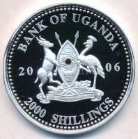 Uganda 2006. 2000Sh Ag "A labdarúgás halhatatlanjainak csarnoka - Anglia 1960-as évek / Jackie ...